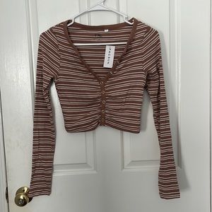 PacSun striped long sleeve top